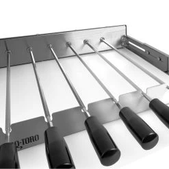 BBQ-Toro Edelstahl Grillaufsatz | 11 Spieße 70 X 26-40 Cm, Motor Links -Camping Store SD1 spiessdreher bild2 2000px 1280x1280