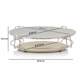 BBQ-Toro Smokersystem Für Kugelgrill | Ø 54 Cm, Edelstahl Grillerhöhung 3 Ebenen -Camping Store SMOKE7 smokersystem kugelgrill masse 2000px 1280x1280