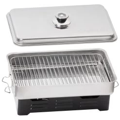 Mahlzeit Edelstahl Tischräucherofen, Räucherofen Mit Thermometer, Smoker, Tischräucher-Set