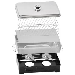 Mahlzeit Edelstahl Tischräucherofen, Räucherofen Mit Thermometer, Smoker, Tischräucher-Set 12 Mahlzeit Edelstahl Tischräucherofen, Räucherofen Mit Thermometer, Smoker, Tischräucher-Set -Camping Store TRO2 Tischraeucherofen bild2 2000px 1280x1280