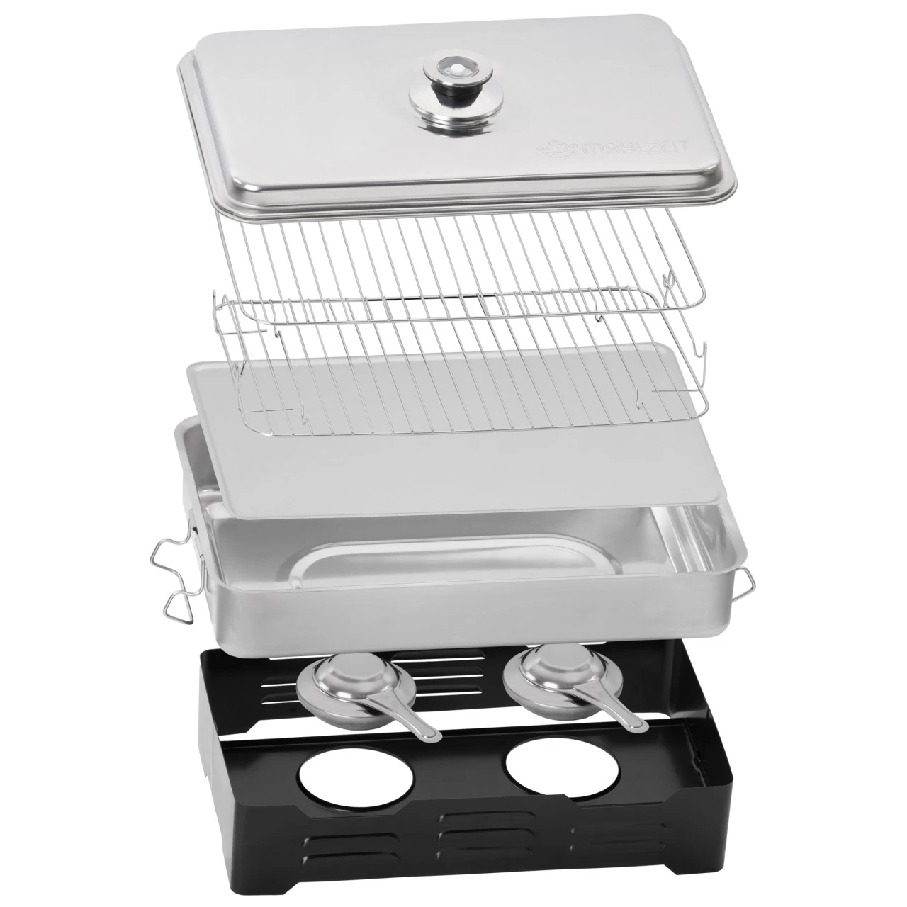 Mahlzeit Edelstahl Tischräucherofen, Räucherofen Mit Thermometer, Smoker, Tischräucher-Set 5 Mahlzeit Edelstahl Tischräucherofen, Räucherofen Mit Thermometer, Smoker, Tischräucher-Set – Bild 3