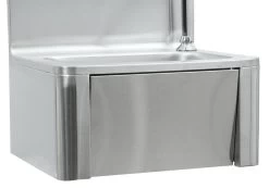 Mahlzeit Edelstahl Handwaschbecken Mit Kniebetätigung Und Seifenspender -Camping Store WB1 waschbecken bild3neu 2000px 1280x1280