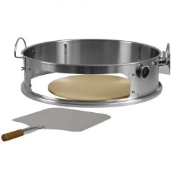 BBQ-Toro Edelstahl Pizzaring Set Mit Grillspieß Für Ø 57 Cm Kugelgrill -Camping Store a57prsps pizzaaufsatz grillspiess bild1 2000px 1280x1280