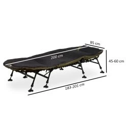 CampFeuer Karpfenliege XXL | 210 X 85 X 45-60 Cm | Komfortable Liege Für Ihren Nächsten Angelausflug -Camping Store al03 angelliege massbild neu 2000px 1280x1280