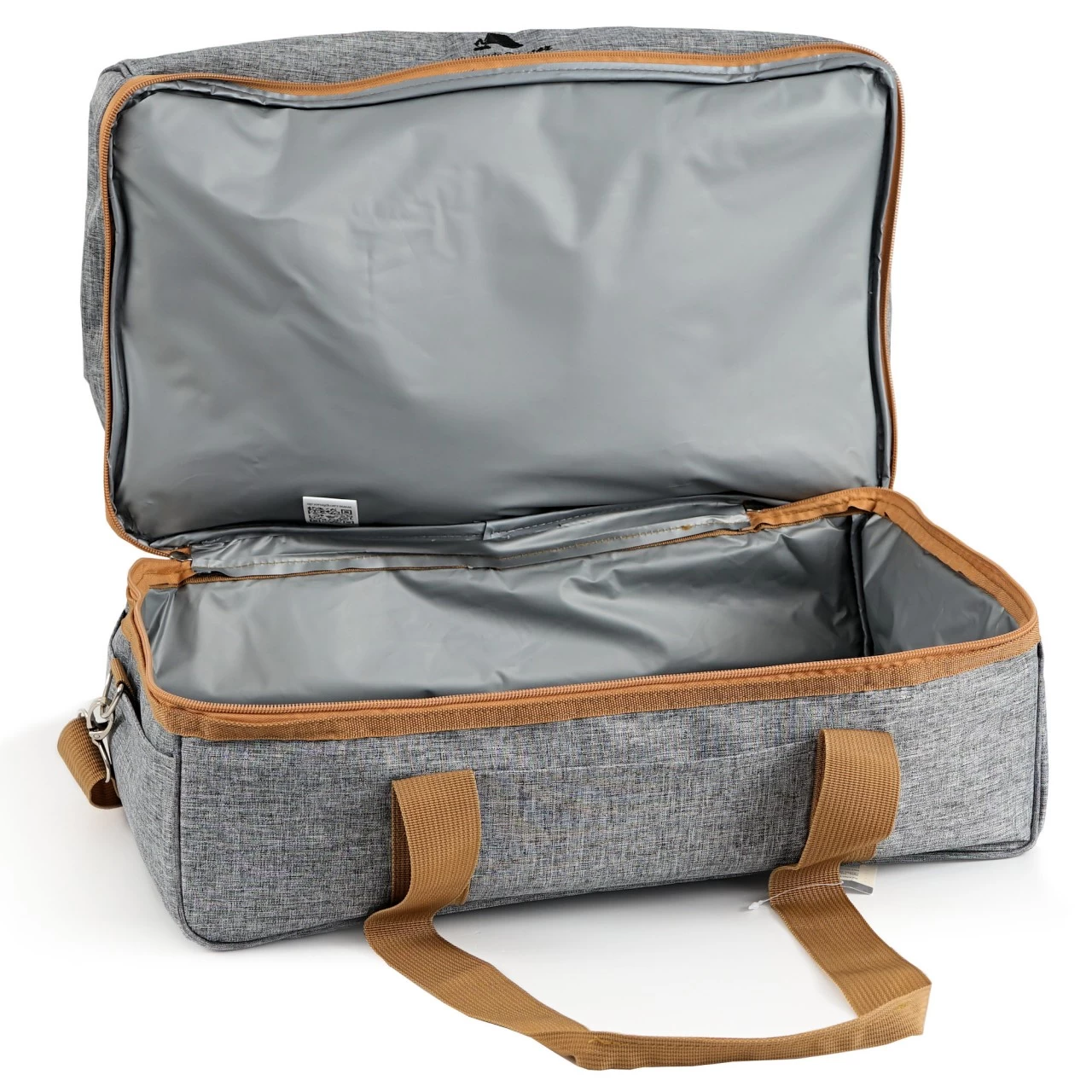 CampFeuer Picknicktasche Für 4 Personen | Picknickset 20-teilig | Grau 5 CampFeuer Picknicktasche Für 4 Personen | Picknickset 20-teilig | Grau – Bild 3