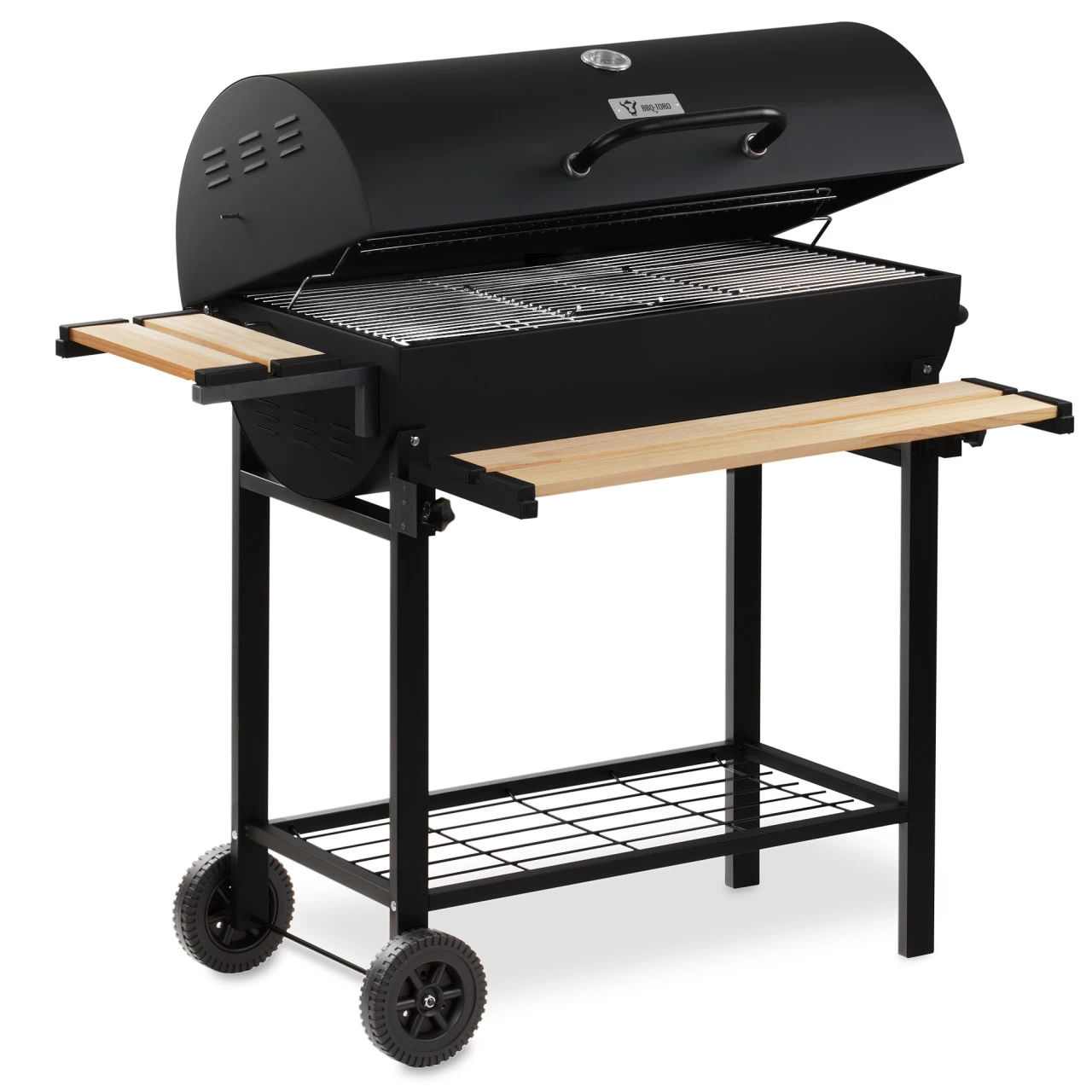 BBQ-Toro Holzkohle Grillwagen | Premium Holzkohlegrillwagen Fahrbar, Inkl. Thermometer, Smoker Grill 3 BBQ-Toro Holzkohle Grillwagen | Premium Holzkohlegrillwagen Fahrbar, Inkl. Thermometer, Smoker Grill