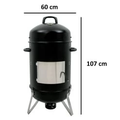 BBQ-Toro Räuchertonne Hickory Ø 46 Cm | Räucherofen Holz, Smokertonne -Camping Store bbq8 smoker tonne hickory massbild 2000px neu 1280x1280