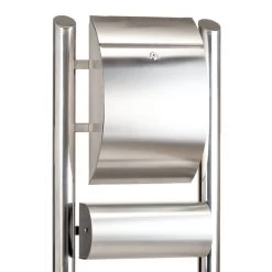 ZELSIUS Standbriefkasten, Doppelrohr Briefkasten Aus Edelstahl