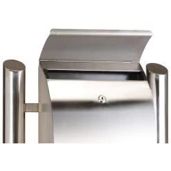 ZELSIUS Standbriefkasten, Doppelrohr Briefkasten Aus Edelstahl -Camping Store bk01 edelstahl briefkasten bild3 big 1280x1280