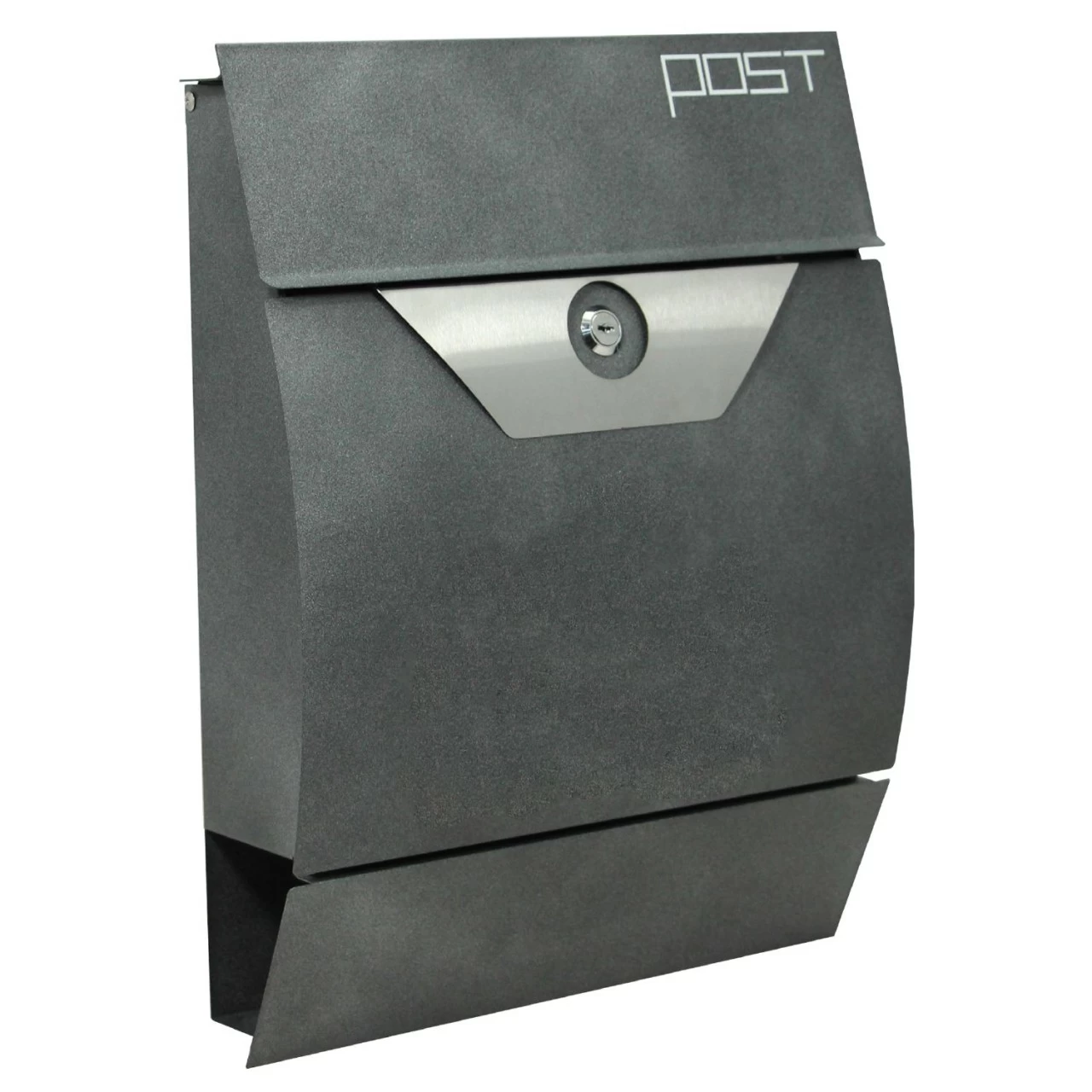 Zelsius - Wandbriefkasten "Samburu", Meliert Grau 3 Zelsius - Wandbriefkasten "Samburu", Meliert Grau