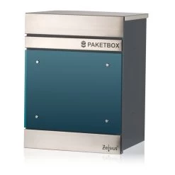 Zelsius Briefkasten Mississippi Mit Paketfach | Pulverbeschichteter Stahl | RAL7016 Anthrazit