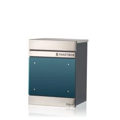 Zelsius Briefkasten Mississippi Mit Paketfach | Pulverbeschichteter Stahl | RAL7016 Anthrazit -Camping Store bk32 paketbox bild2 2000px 1280x1280