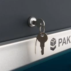 Zelsius Briefkasten Mississippi Mit Paketfach | Pulverbeschichteter Stahl | RAL7016 Anthrazit -Camping Store bk32 paketbox bild6 2000px 1280x1280