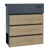 Zelsius Briefkasten Wood Mit Zeitungsfach Integrierter Soft-Close-Effekt RAL7016 Anthrazit Holzoptik -Camping Store bk35 wandbriefkasten bild1 2000px 1280x1280