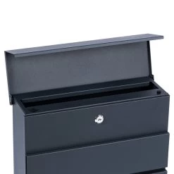 Zelsius Briefkasten Straight Mit Zeitungsfach Integrierter Soft-Close-Effekt RAL7016 Anthrazit -Camping Store bk36 wandbriefkasten bild6 2000px 1280x1280