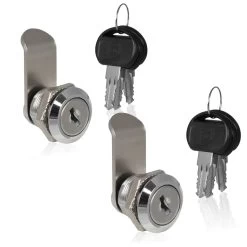 Zelsius Briefkastenschloss Mit 3 Schlüsseln, 2 Stück, Zylinder: 16 Mm, Ø 18 Mm, Ersatzschloss