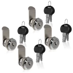 Zelsius Briefkastenschloss Mit 3 Schlüsseln, 4 Stück, Zylinder: 16 Mm, Ø 18 Mm, Ersatzschloss