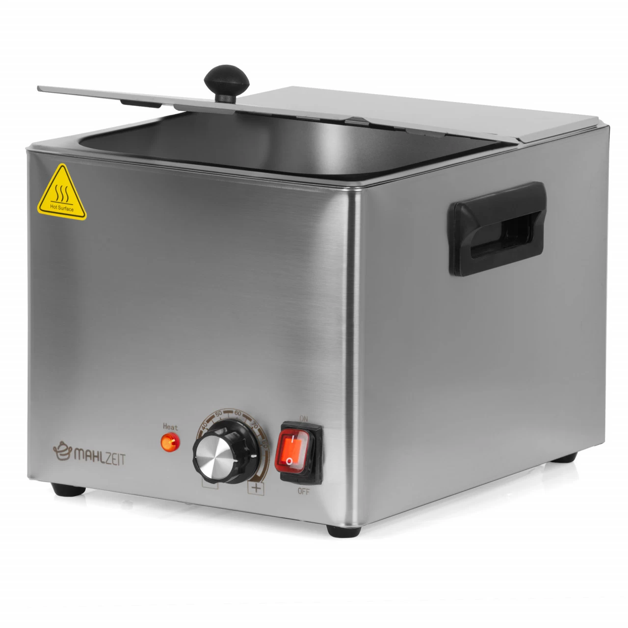 Mahlzeit Edelstahl Würstchenwärmer Elektrisch | 1200 W | Automatische Temperaturregelung, 6 Liter 3 Mahlzeit Edelstahl Würstchenwärmer Elektrisch | 1200 W | Automatische Temperaturregelung, 6 Liter