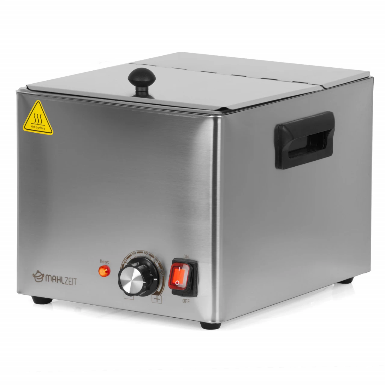 Mahlzeit Edelstahl Würstchenwärmer Elektrisch | 1200 W | Automatische Temperaturregelung, 6 Liter 5 Mahlzeit Edelstahl Würstchenwärmer Elektrisch | 1200 W | Automatische Temperaturregelung, 6 Liter – Bild 3