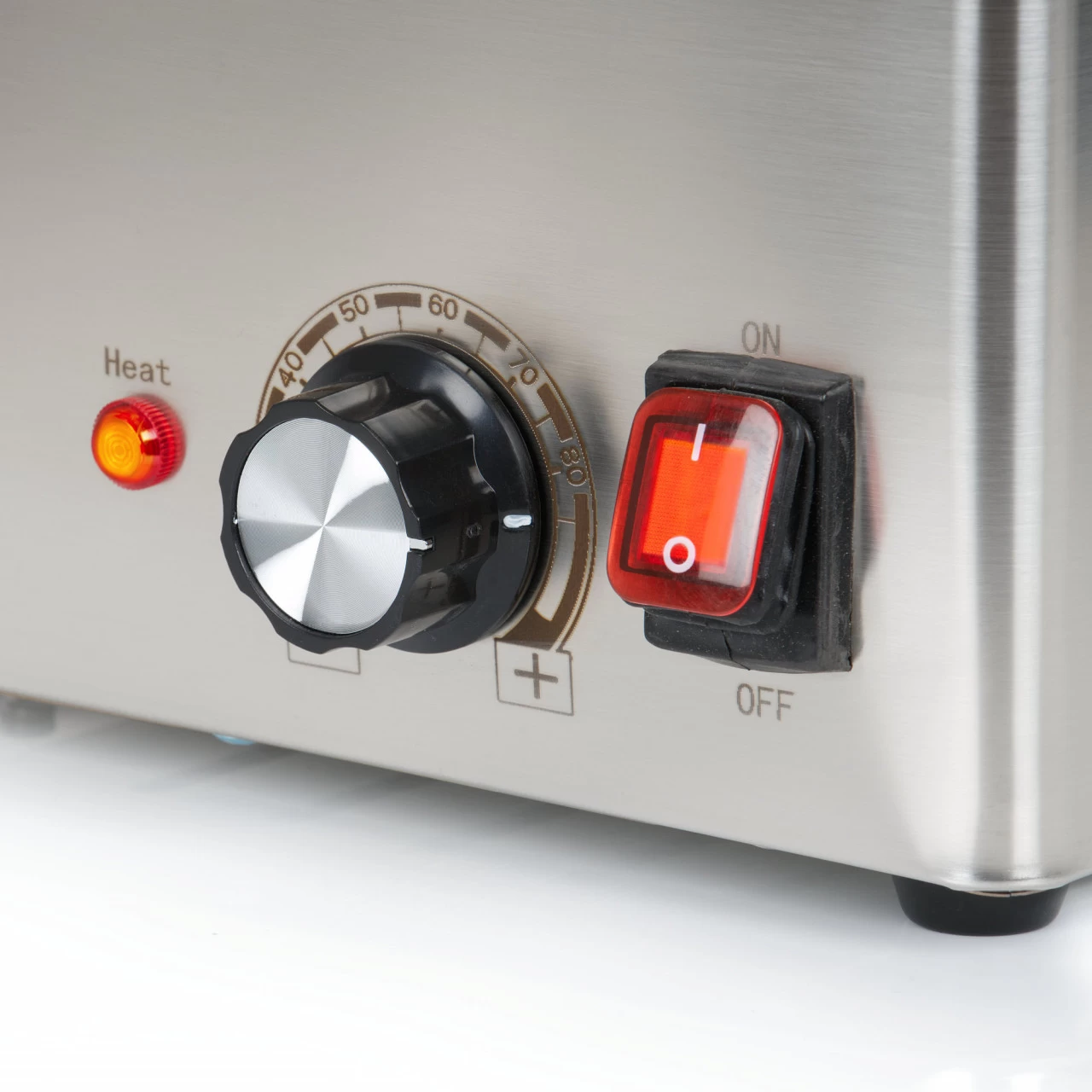 Mahlzeit Edelstahl Würstchenwärmer Elektrisch | 1200 W | Automatische Temperaturregelung, 6 Liter 6 Mahlzeit Edelstahl Würstchenwärmer Elektrisch | 1200 W | Automatische Temperaturregelung, 6 Liter – Bild 4