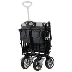 Zelsius Bollerwagen Faltbar Mit Dach, Grau, Transportwagen Mit Gurtsystem, Strandbollerwagen -Camping Store bolle1b bollerwagen bild7 2000px 1280x1280