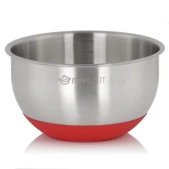 Mahlzeit Edelstahl Schüssel Set Mit Deckel, Küchenschüssel, 3 Stück | 1,6 L | 3 L | 4,6 L -Camping Store bowl set1 dreierset schuessel set bild4 2000px 1280x1280