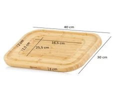 Mahlzeit Bambus Schneidebrett 40 X 30 X 3 Cm | Schneidbrett Holz, Küchenbrett -Camping Store bre6 schneidbrett massbild 2000px 1280x1280