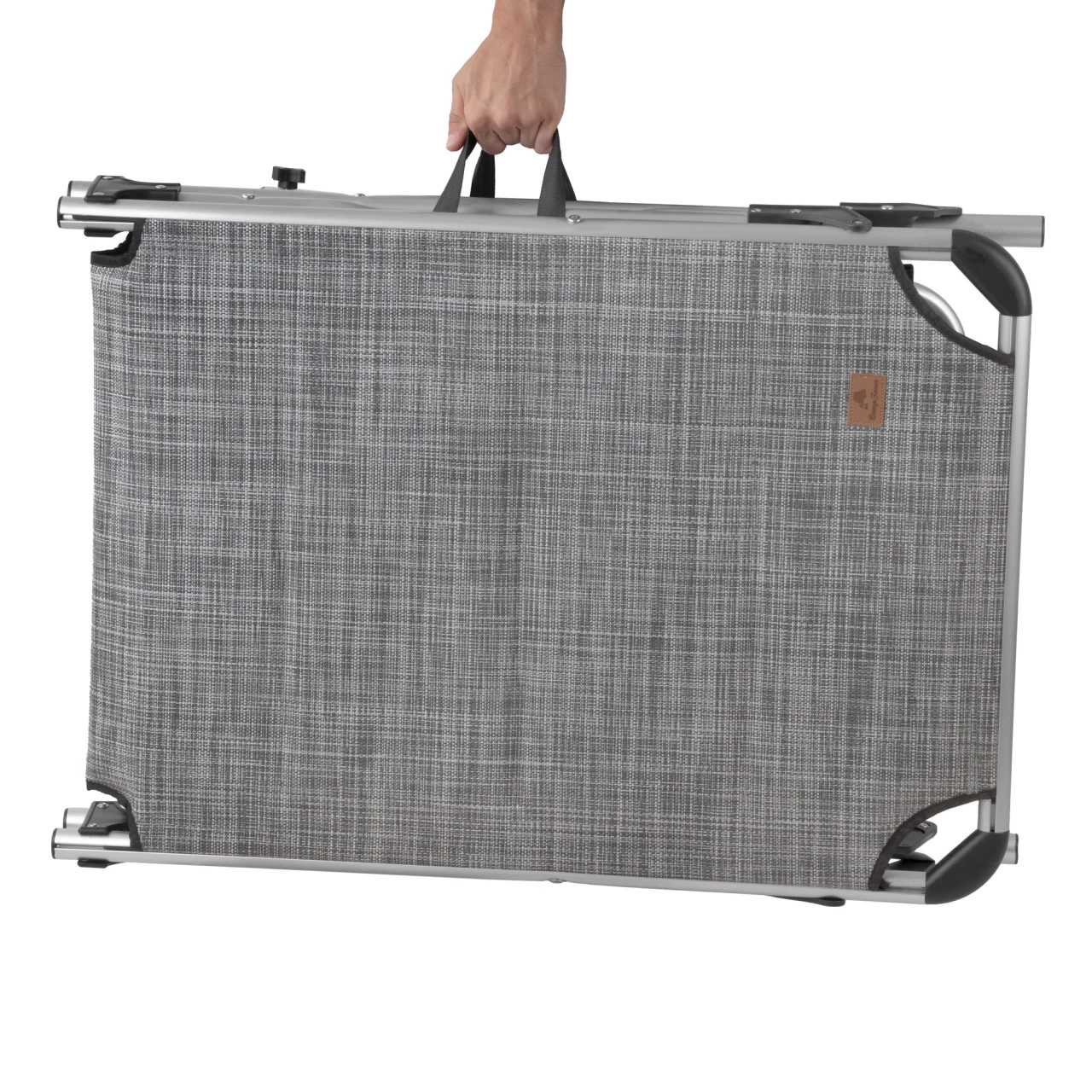 CampFeuer Sonnenliege Mit Dach, Grau Meliert, Alu Campingliege, Gartenliege Mit Sonnendach 9 CampFeuer Sonnenliege Mit Dach, Grau Meliert, Alu Campingliege, Gartenliege Mit Sonnendach – Bild 7