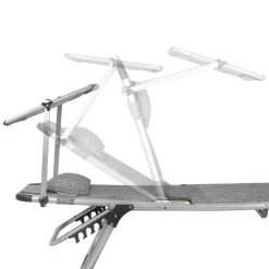 CampFeuer Sonnenliege Mit Dach, Grau Meliert, Alu Campingliege, Gartenliege Mit Sonnendach 12 CampFeuer Sonnenliege Mit Dach, Grau Meliert, Alu Campingliege, Gartenliege Mit Sonnendach -Camping Store cali13m Gartenliege mit Sonnenschutz bild4 2000px 1280x1280