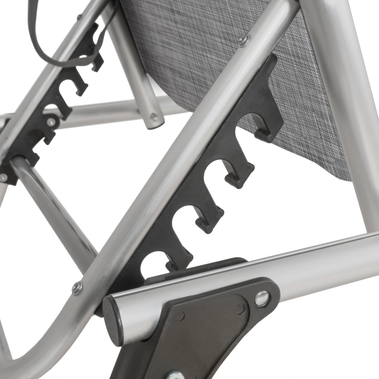 CampFeuer Sonnenliege Mit Dach, Grau Meliert, Alu Campingliege, Gartenliege Mit Sonnendach 8 CampFeuer Sonnenliege Mit Dach, Grau Meliert, Alu Campingliege, Gartenliege Mit Sonnendach – Bild 6