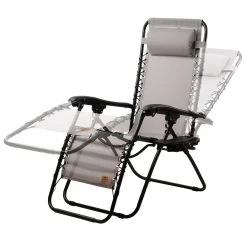 CampFeuer Sonnenliege, Grau, Alu Campingliege, Liegestuhl, Gartenliege Mit Getränkefach -Camping Store cali15g camping liegestuhl bild2 2000px 1280x1280