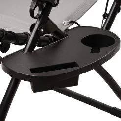 CampFeuer Sonnenliege, Grau, Alu Campingliege, Liegestuhl, Gartenliege Mit Getränkefach -Camping Store cali15g camping liegestuhl bild7 2000px 1280x1280