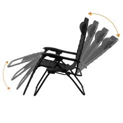 CampFeuer Sonnenliege, Schwarz, Alu Campingliege, Liegestuhl, Relaxliege, Gartenliege Mit Getränkefa -Camping Store cali15s camping liegestuhl bild3 2000px 1280x1280