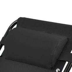 CampFeuer Sonnenliege, Schwarz, Alu Campingliege, Liegestuhl, Relaxliege, Gartenliege Mit Getränkefa -Camping Store cali15s camping liegestuhl bild4 2000px 1280x1280