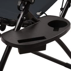 CampFeuer Sonnenliege, Schwarz, Alu Campingliege, Liegestuhl, Relaxliege, Gartenliege Mit Getränkefa -Camping Store cali15s camping liegestuhl bild7 2000px 1280x1280