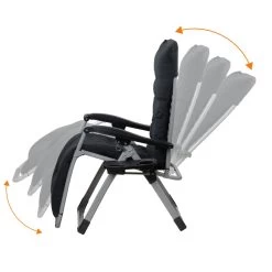 CampFeuer Sonnenliege, Schwarz, Campingliege, Liegestuhl, Relaxliege, Gartenliege Mit Getränkefach -Camping Store cali16a cali16s camping liegestuhl bild3 2000px 1280x1280