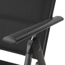 CampFeuer Campingstuhl, Schwarz, 7-fach Verstellbar, Gartenstuhl Hochlehner Für Terrasse Und Garten -Camping Store cali18s campingstuhl bild4 2000px 1280x1280