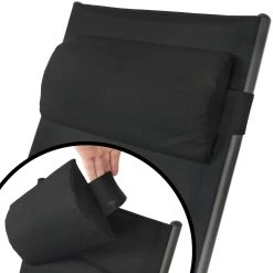 CampFeuer Campingstuhl, Schwarz, 7-fach Verstellbar, Gartenstuhl Hochlehner Für Terrasse Und Garten -Camping Store cali18s campingstuhl bild5 2000px 1280x1280