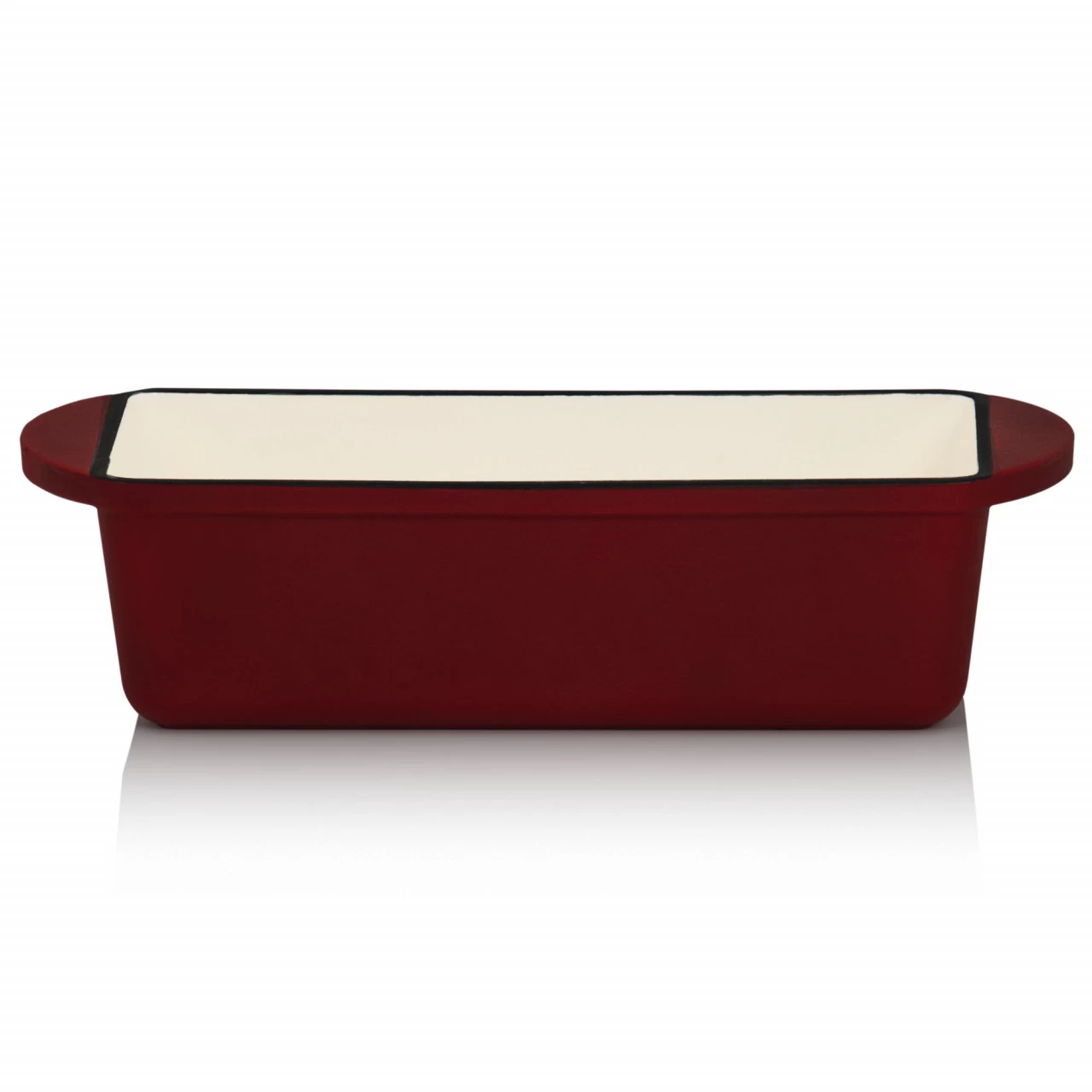 Mahlzeit Gusseisen Auflaufform Eckig 1,6 Liter | Dark Cherry | Induktionsgeeignet, Inkl. 2 Griffe 5 Mahlzeit Gusseisen Auflaufform Eckig 1,6 Liter | Dark Cherry | Induktionsgeeignet, Inkl. 2 Griffe – Bild 3