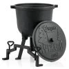 BBQ-Toro Zauberkessel "Wizard" | 7 Liter Gusseisen Kochtopf -Camping Store cau7 cauldron grilltopf bild2 2000px 1280x1280