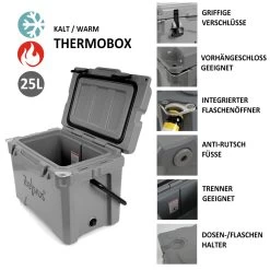 Zelsius Kühlbox Weiß 25 Liter | Cooling Box Ideal Für Auto Camping -Camping Store cbox1 cooler box details 2000px 1280x1280 1