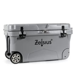 Zelsius Kühlbox Grau 50 Liter Mit Räder | Cooling Box Für Auto Camping