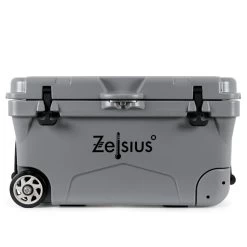 Zelsius Kühlbox Grau 50 Liter Mit Räder | Cooling Box Für Auto Camping -Camping Store cbox4g cooler box grau bild3 neu1 2000px neu 1280x1280