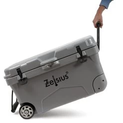 Zelsius Kühlbox Grau 50 Liter Mit Räder | Cooling Box Für Auto Camping -Camping Store cbox4g cooler box grau bild5 neu 1280x1280