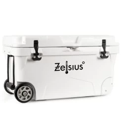 Zelsius Kühlbox Weiß 50 Liter Mit Räder | Cooling Box Für Auto Camping