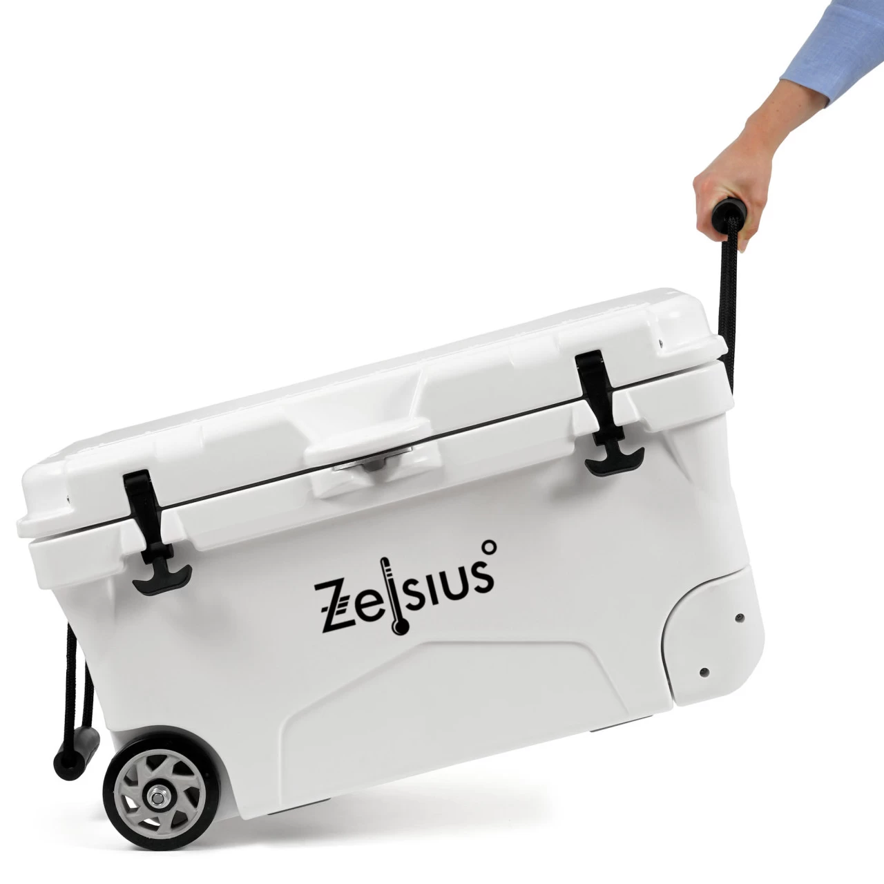 Zelsius Kühlbox Weiß 50 Liter Mit Räder | Cooling Box Für Auto Camping 9 Zelsius Kühlbox Weiß 50 Liter Mit Räder | Cooling Box Für Auto Camping – Bild 7