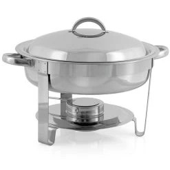 Mahlzeit Edelstahl Chafing Dish, 4,5 Liter, Rund