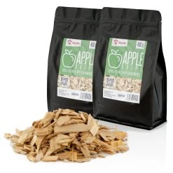 BBQ-Toro Apple Smoker Chips (800 G) Räucherchips Apfelholz Smokerchips -Camping Store chipap400 set2 chips apple bild1 2000px 1280x1280