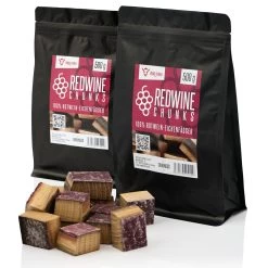 BBQ-Toro Redwine Chunks | 1 Kg | Aus 100% Rotwein-Eichenfässer -Camping Store chuvin500 set2 chunks redwine bild1 2000px 1280x1280