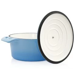 BBQ-Toro Cocotte | 4,0 Liter - Ø 24 Cm | Gusseisen, Emailliert, Blau 13 BBQ-Toro Cocotte | 4,0 Liter - Ø 24 Cm | Gusseisen, Emailliert, Blau -Camping Store co01 cocotte bild6 2000px 1280x1280